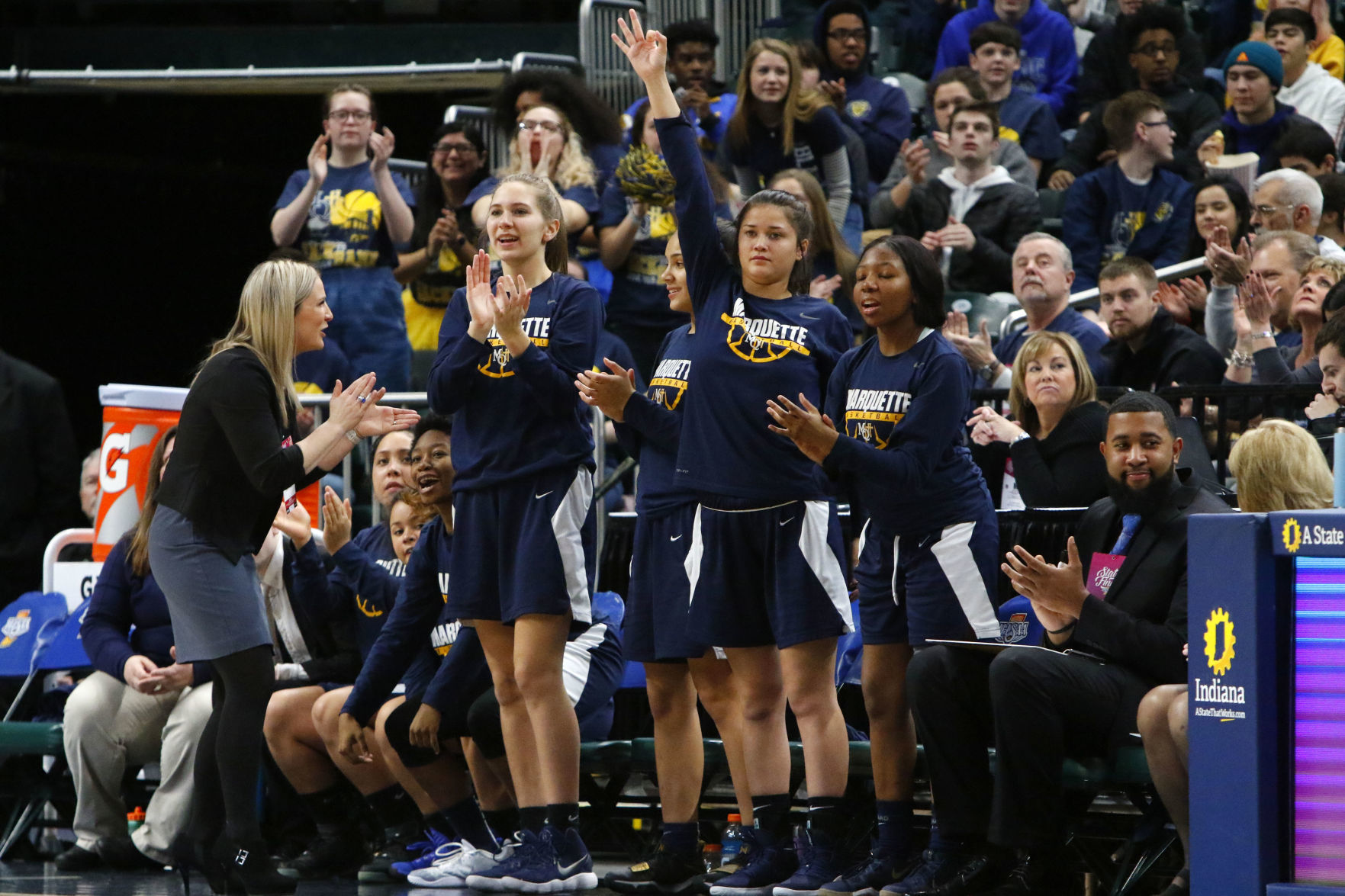 Gallery: Marquette Catholic vs. Vincennes Rivet in Class A championship